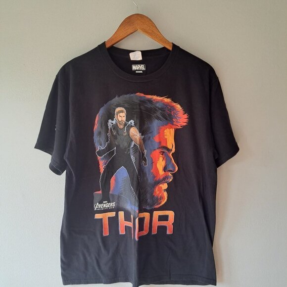 Port & Company Marvel Comic Thor Avengers‎ Infinity War Large Shirt - Picture 2 of 8